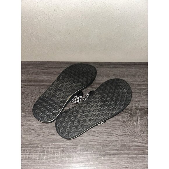 Teva Mush Kalea Black & White Geometric Print Boho Thong Sandals Women’s Size 7 - Picture 5 of 6